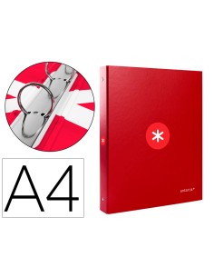 CI | Carpeta Liderpapel Antartik A4 Forrada 4 Anillas 25...