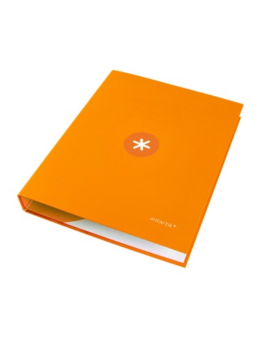 CI | Carpeta Liderpapel Antartik A4 Forrada 4 Anillas 25 Mm Redondas Color Mostaza