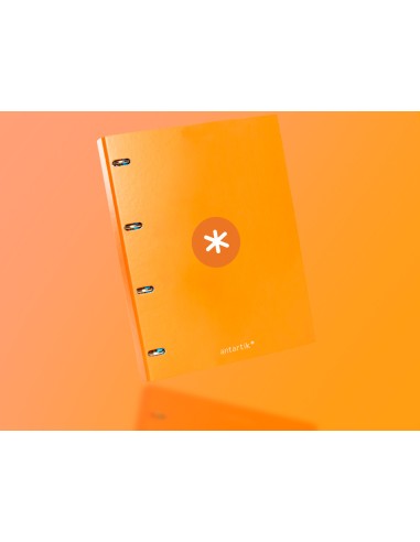CI | Carpeta Liderpapel Antartik A4 Forrada 4 Anillas 25 Mm Redondas Color Mostaza