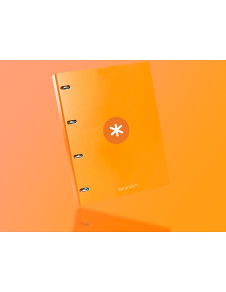 CI | Carpeta Liderpapel Antartik A4 Forrada 4 Anillas 25 Mm Redondas Color Mostaza