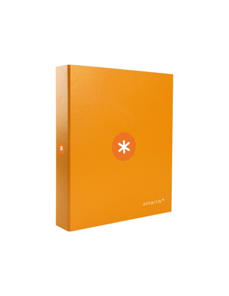 CI | Carpeta 4 Anillas 40 Mm Mixtas Liderpapel Antartik A4 Forrada Color Mostaza