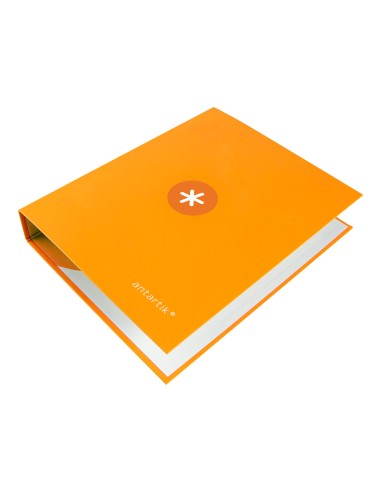 CI | Carpeta 4 Anillas 40 Mm Mixtas Liderpapel Antartik A4 Forrada Color Mostaza