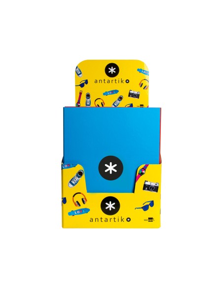 CI | Carpeta 4 anillas 40 mm mixtas liderpapel antartik a4 forrada colores surtidos