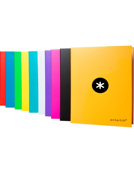 CI | Carpeta 4 anillas 40 mm mixtas liderpapel antartik a4 forrada colores surtidos