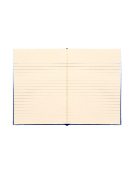 CI | Libreta liderpapel simil piel a5 120 hojas 70g/m2 horizontal sin margen azul