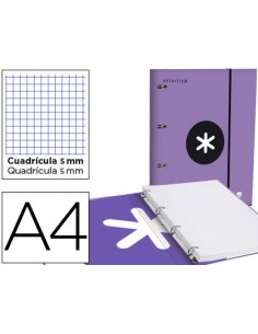 CI | Carpeta con recambio liderpapel antartik a4 cuadro...