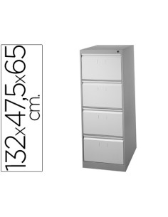 CI | Fichero cajones de suelo metal 4 cajones-bicolor 132...