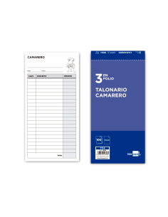 CI | Talonario liderpapel camarero 3/fº original t114