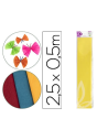 CI | Papel crespon liderpapel 50 cm x 2.5m 34g/m2 amarillo