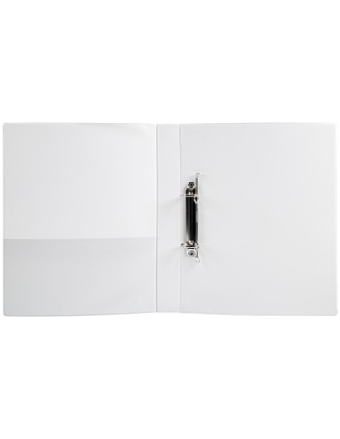 CI | Carpeta canguro 2 anillas mixtas 25mm liderpapel a4 plastico blanca