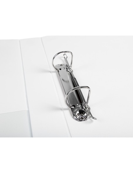 CI | Carpeta canguro 2 anillas mixtas 25mm liderpapel a4 plastico blanca