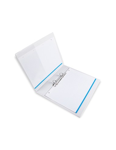 CI | Carpeta canguro 2 anillas mixtas 25mm liderpapel a4 plastico blanca