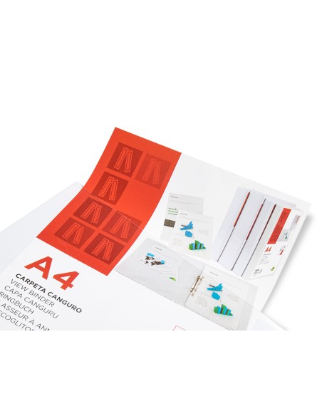 CI | Carpeta canguro 2 anillas mixtas 25mm liderpapel a4 plastico blanca