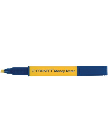 CI | Rotulador money tester pen q-connect para detectar billetes falsos