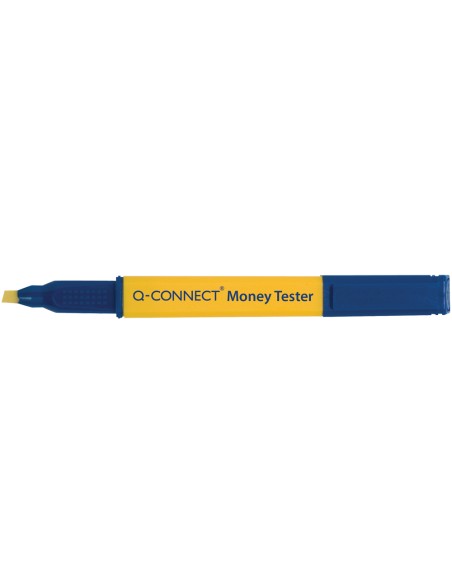CI | Rotulador money tester pen q-connect para detectar billetes falsos