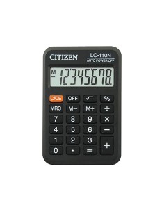 CI | Calculadora citizen bolsillo lc-110 8 digitos negra 2