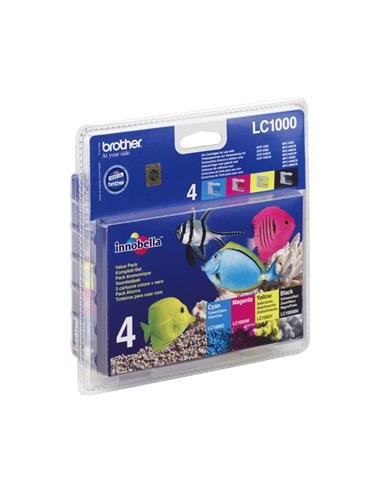 Multipack 4 cartuchos de tinta ORIGINAL LC1000VALBP