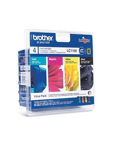 Multipack 4 cartuchos de tinta ORIGINAL LC1100VALBP
