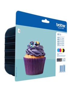 Multipack 4 cartuchos de tinta ORIGINAL LC123VALBP 2