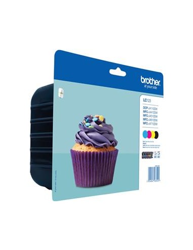 Multipack 4 cartuchos de tinta ORIGINAL LC123VALBP