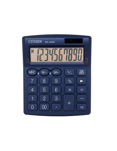 CI | Calculadora citizen sobremesa sdc-810 nrnve 10 digitos 124x102x25 mm azul