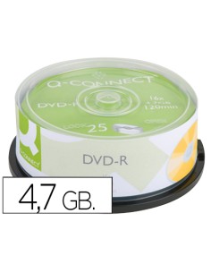 CI | Dvd-r q-connect capacidad 4,7gb duracion 120min...