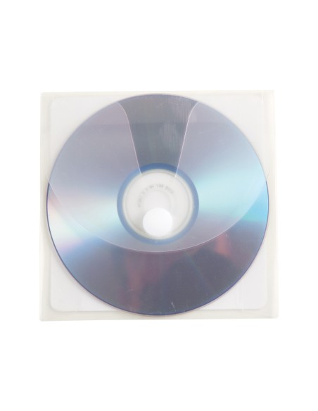 CI | Sobre para cd q-connect polipropileno autoadhesivo convelcro-bolsa con 5 unidades-