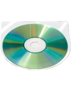 CI | Funda autoadhesiva para cd q-connect sin solapa pack...