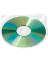 CI | Funda autoadhesiva para cd q-connect sin solapa pack de 10 unidades