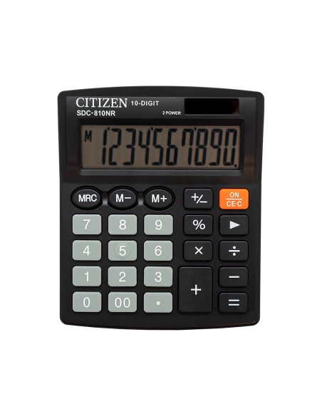 CI | Calculadora citizen sobremesa sdc-810 bn 10 digitos negro