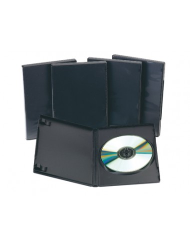 CI | Caja dvd q-connect -con interior negro -pack de 5 unidades