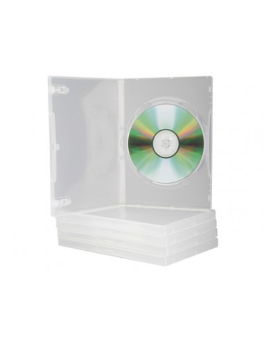 CI | Caja dvd q-connect transparente pack de 5 unidades