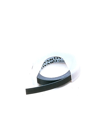 CI | Cinta dymo 9mm x 3mt negra -tradicional