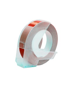 CI | Cinta dymo 9mm x 3mt roja -tradicional 2