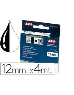 CI | Cinta dymo 12mmx4mt -transparente para maquina letratag