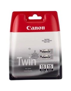 Cartucho de tinta ORIGINAL (2 unidades) BCI15BK - 8190A002