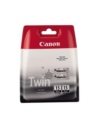 Cartucho de tinta ORIGINAL (2 unidades) BCI15BK - 8190A002