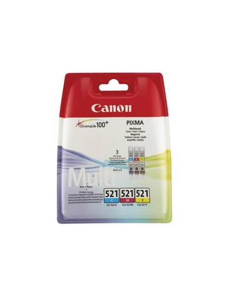 Multipack 3 cartuchos de tinta ORIGINAL CLI521 - 2934B010