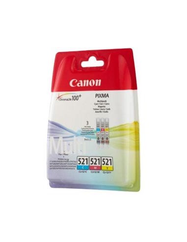 Multipack 3 cartuchos de tinta ORIGINAL CLI521...