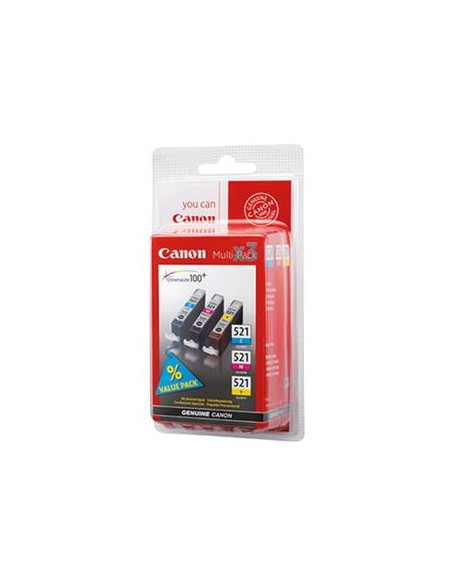 Multipack 3 cartuchos de tinta ORIGINAL CLI521 - 2934B010