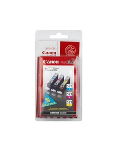 Multipack 3 cartuchos de tinta ORIGINAL CLI521...