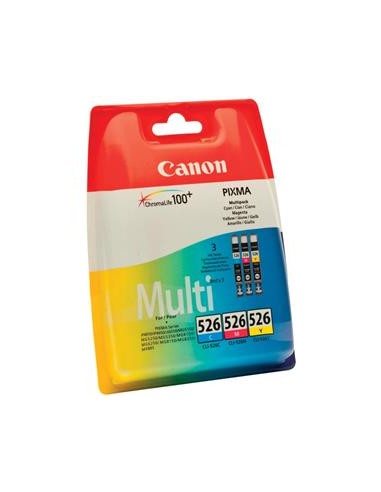 Multipack 3 cartuchos de tinta ORIGINAL CLI526...