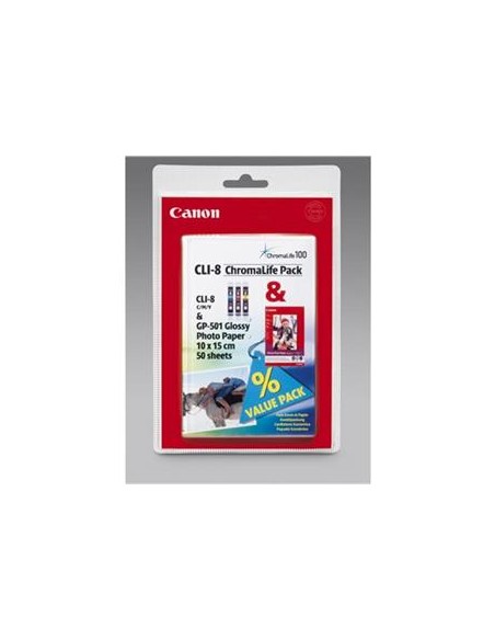 Multipack 3 cartuchos de tinta ORIGINAL CLI8 - 0621B029