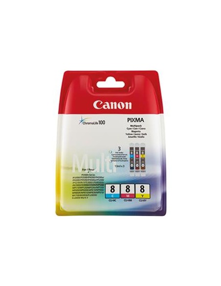 Multipack 3 cartuchos de tinta ORIGINAL CLI8 - 0621B029