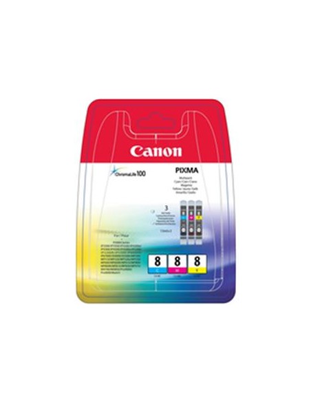 Multipack 3 cartuchos de tinta ORIGINAL CLI8 - 0621B029