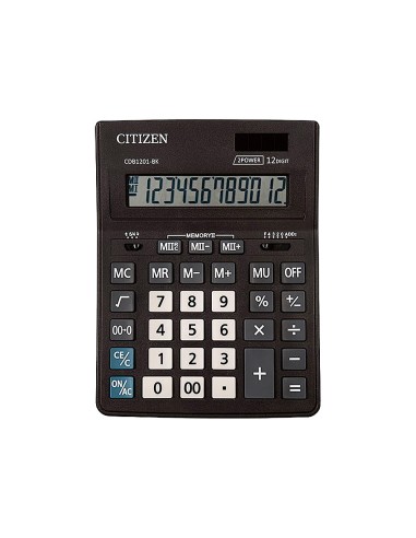 CI | Calculadora citizen sobremesa business line eco eficiente solar y pilas 12 digitos 200x157x35 mm