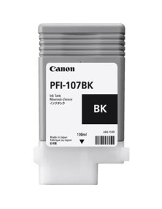 Cartucho de tinta ORIGINAL PFI107BK - 6705B001 2