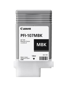 Cartucho de tinta ORIGINAL PFI107MBK - 6704B001 2