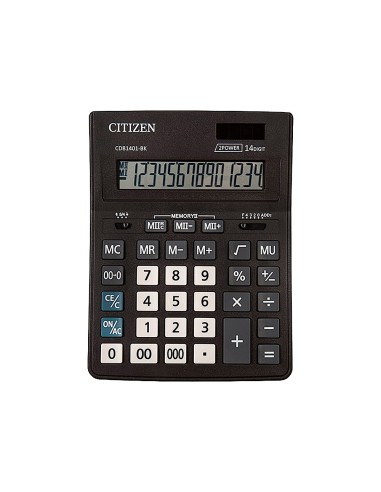 CI | Calculadora citizen sobremesa business line eco eficiente solar y pilas 14 digitos 200x157x35 mm