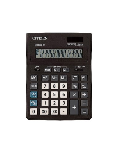 CI | Calculadora citizen sobremesa business line eco eficiente solar y pilas 16 digitos 200x157x35 mm